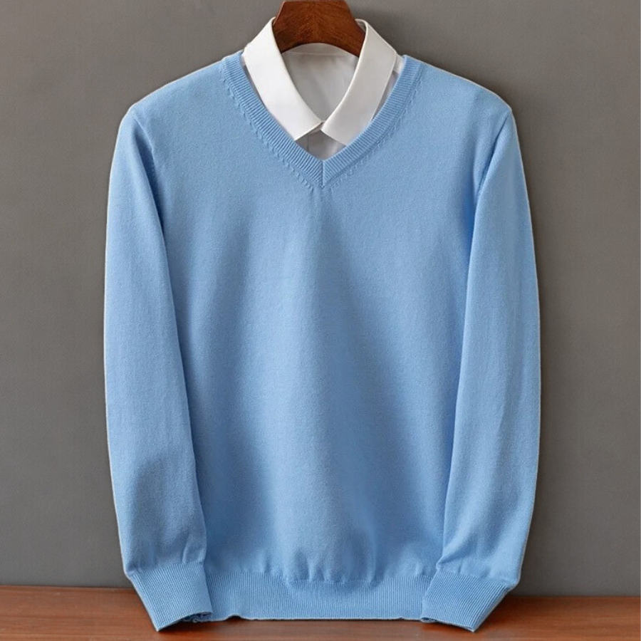 Milan Cashmere V-Neck Sweater