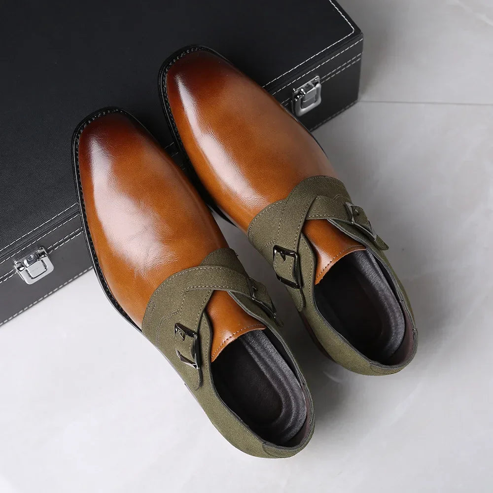 Lazio Leather Double Monk Strap Shoes