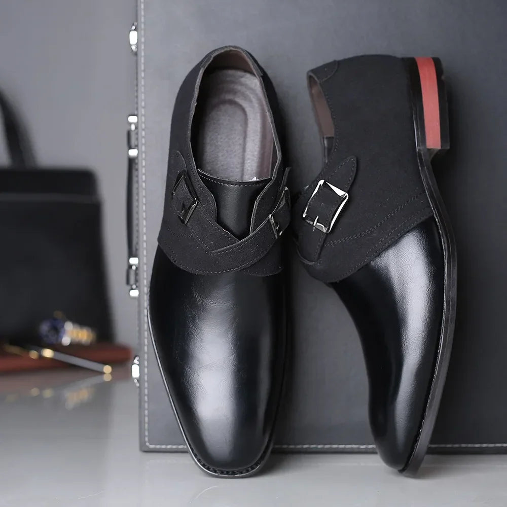 Lazio Leather Double Monk Strap Shoes