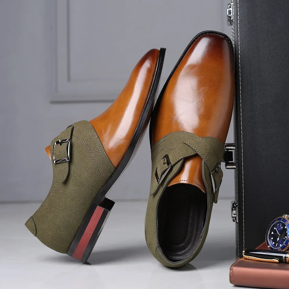 Lazio Leather Double Monk Strap Shoes