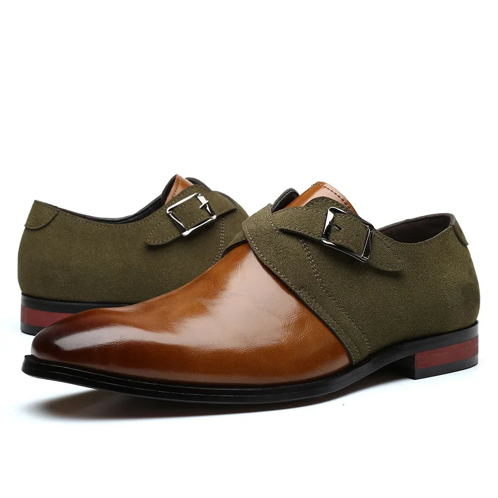 Lazio Leather Double Monk Strap Shoes