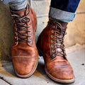 Ravenna Leather Lace-Up Boots