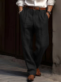 Valencia Linen Pleated Pants