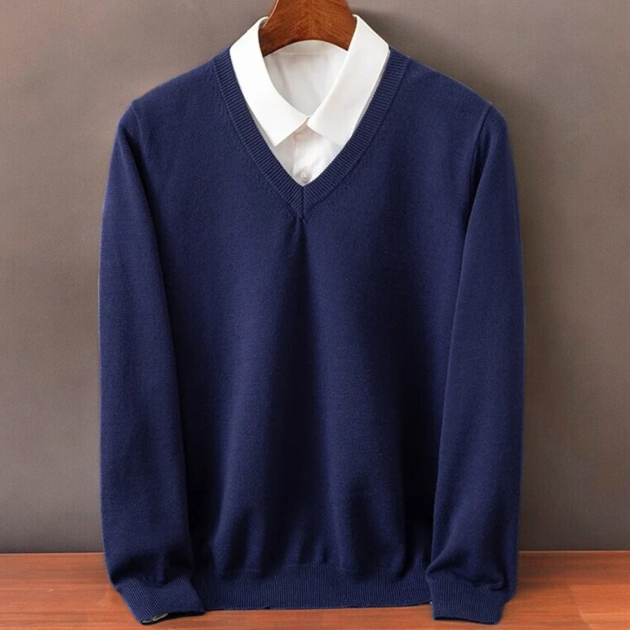 Milan Cashmere V-Neck Sweater