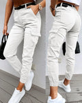 Lisbon Natural Fabric Cargo Pants